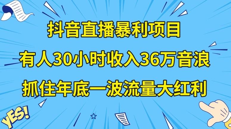 抖音直播暴利项目，有人30小时收入36万音浪，公司宣传片年会视频制作，抓住年底一波流量大红利【揭秘】-云创网