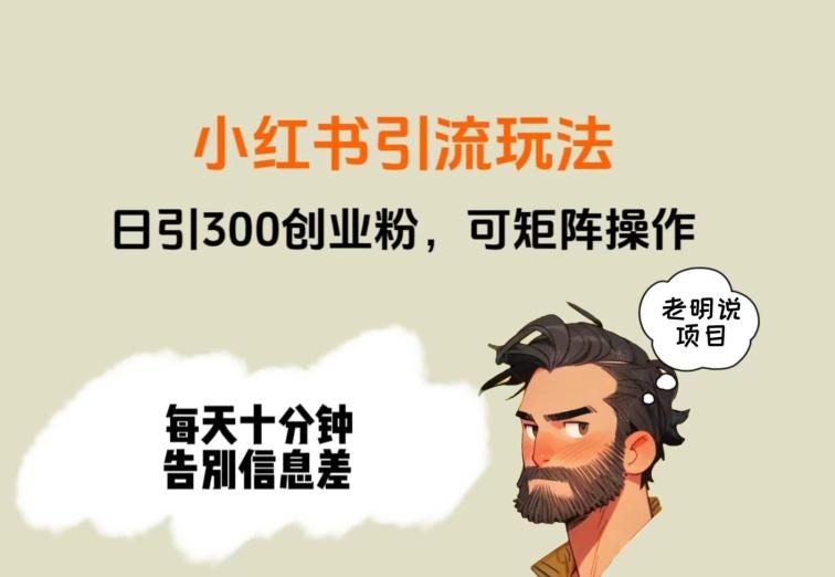 靠小红书视频日印300粉，两分钟一个视频轻松矩阵-云创网